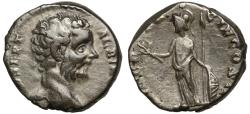 Ancient Coins - Romano-British Interest, Clodius Albinus, Caesar and Former Governor of Britain, Silver Denarius, Minerva