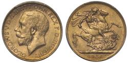 World Coins - George V 1926 P Sovereign Perth Mint MS62
