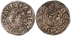 World Coins - Aethelred II Benediction hand Penny, Bath Mint, moneyer Aethelric