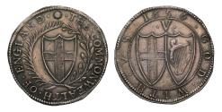 World Coins - Commonwealth 1656 Crown, 6 struck over 4