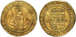 World Coins - Edward VI gold Half-Sovereign, 3rd issue, frosted crown reverse, NGC XF40