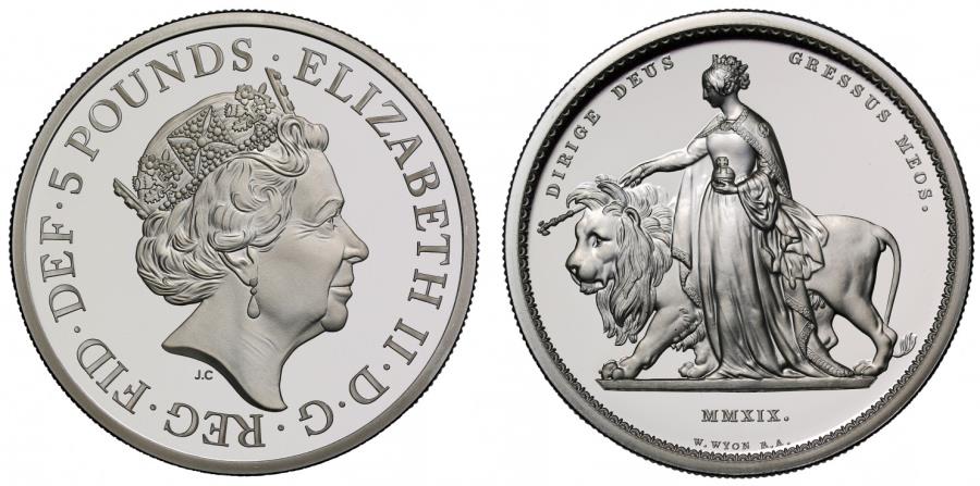 ELIZABETH II 2019 UNA AND THE LION SILVER PROOF 2OZ | European Coins