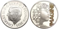 World Coins - *Charles III 2025 silver proof 1oz Lennon PF70 UCAM