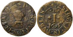 World Coins - Ireland, Dublin, 17th century Token, John Dutton, Thomas Street, Penny, 1655