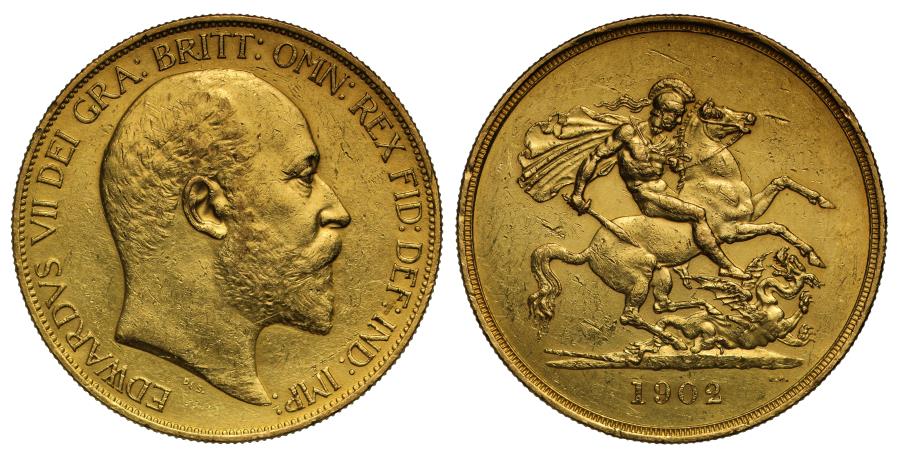 Edward VII 1902 Five-Pounds | European Coins