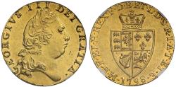 World Coins - George III 1798 Guinea MS61, 5th head, Spade reverse, ex Hayleigh Collection
