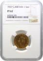 World Coins - George VI 1937 proof Sovereign, Coronation issue NGC PF62, 5,501 struck