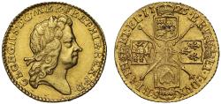 World Coins - George I 1725 Half-Guinea, second head