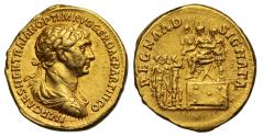 Ancient Coins - Trajan, Aureus, AU 5/5 4/5