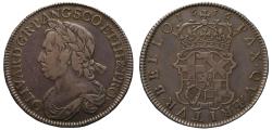 World Coins - Oliver Cromwell 1656 Halfcrown