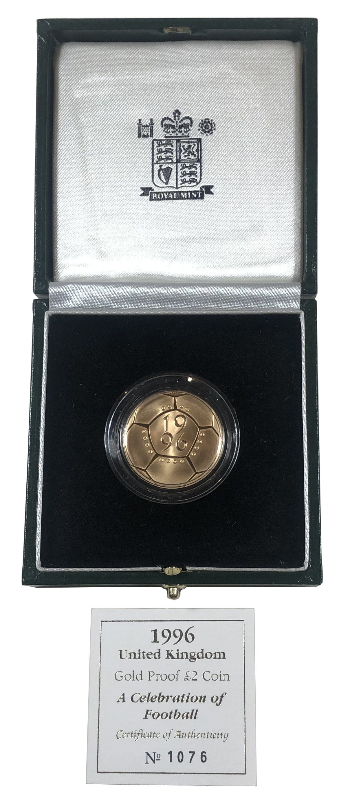 Elizabeth II 1996 proof Two-Pounds Euro 96 Football | European Coins