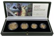 World Coins - Elizabeth II 2007 4-coin proof Set