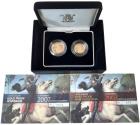 World Coins - Elizabeth II 2007 2-coin proof Set Sovereign and Half-Sovereign