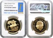 World Coins - *Charles III 2026 gold proof Five-Pounds PF70 UC FDI