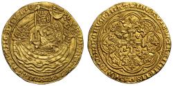World Coins - Edward III Noble No REX in legend MS63 - "Kingless" Noble, very rare