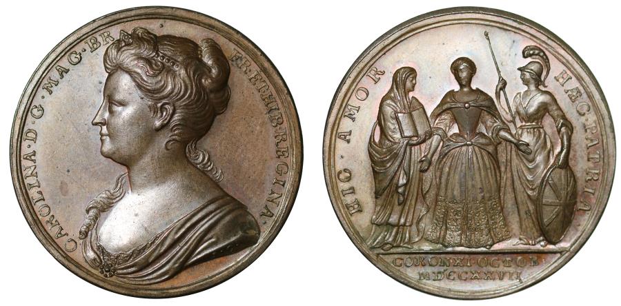 Queen Caroline, Coronation, 1727. | Tokens & Medals