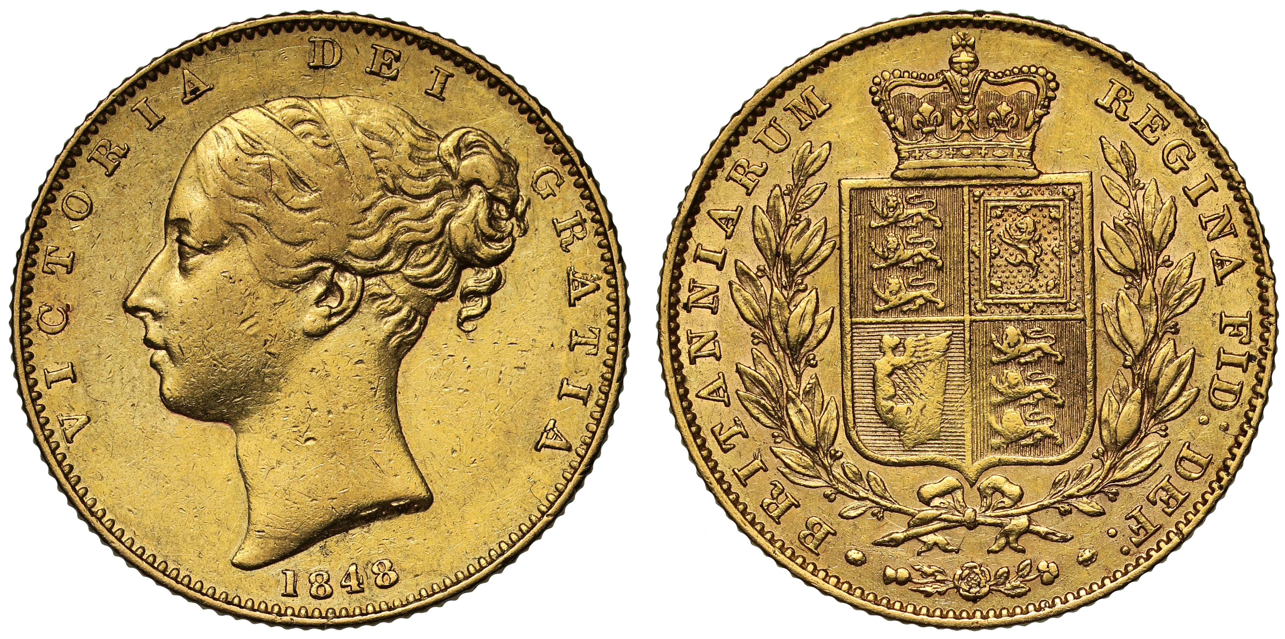 Victoriaページ Victoria 1848 Sovereign, first bust, extremely rare | European Coins