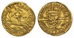 World Coins - Scotland, James III Rider, single shield tressure with rare reverse reading