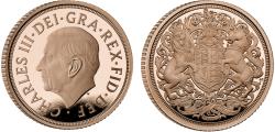 World Coins - Charles III 2022 PF70 UC Sovereign Memorial