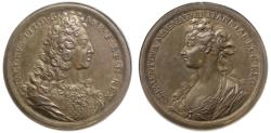 World Coins - Marriage of James (III), and Princess Clementina Sobieska, 1719.