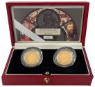 World Coins - Elizabeth II 2000 UK and Jersey proof Sovereign Set