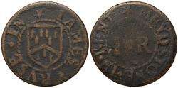 World Coins - 17th Century Kent Farthing, Maidstone, James Ruse, Grocer