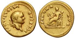 Ancient Coins - Titus, as Caesar, Gold Aureus.