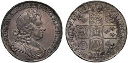 World Coins - George I 1716 Crown, roses and plumes reverse