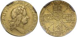 World Coins - George I 1727 Half-Guinea VF30, final date for a coin of this reign
