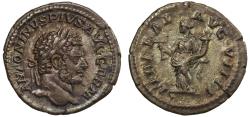 Ancient Coins - Caracalla, Silver Denarius, Liberalitas.