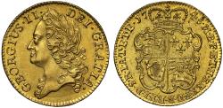 World Coins - George II 1745 Guinea, intermediate head