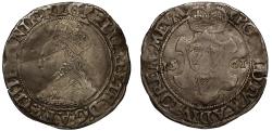 World Coins - Ireland, Elizabeth I 1561 Shilling, mint mark harp
