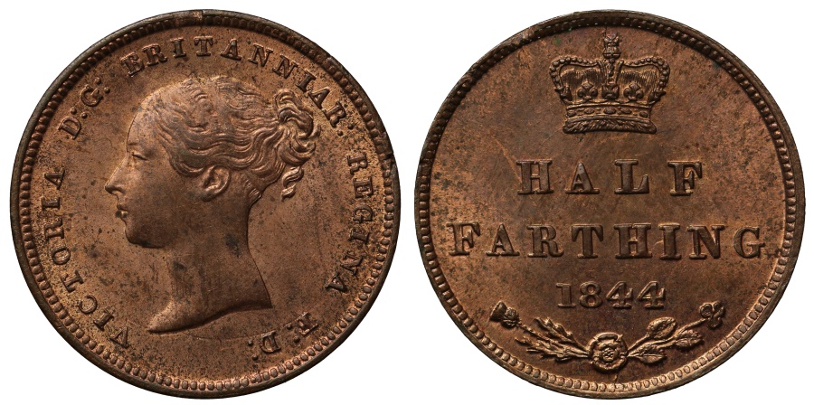 Victoria 1844 Half Farthing European Coins victoria-1844-half-farthing-european-coins