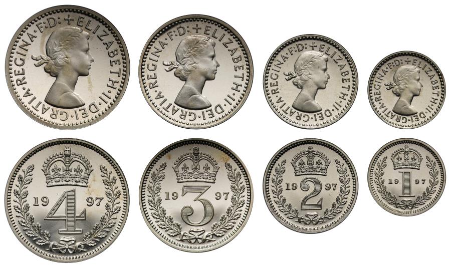 Elizabeth II 1997 silver Maundy set | European Coins