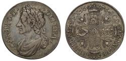 World Coins - Scotland, Charles II 1676 Four-Merks second coinage, NGC VF30 Finest graded