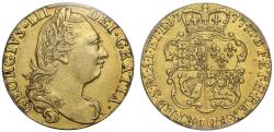 World Coins - George III 1777 Guinea, fourth head, PCGS AU50