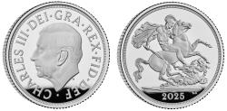 World Coins - *Charles III 2025 silver sovereign PF70 Ultra Cameo