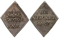 World Coins - Charles I 1646 Halfcrown, Newark, final scarcer date of this siege issue