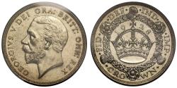 World Coins - George V 1928 VIP proof  'Wreath' Crown PCGS PR63