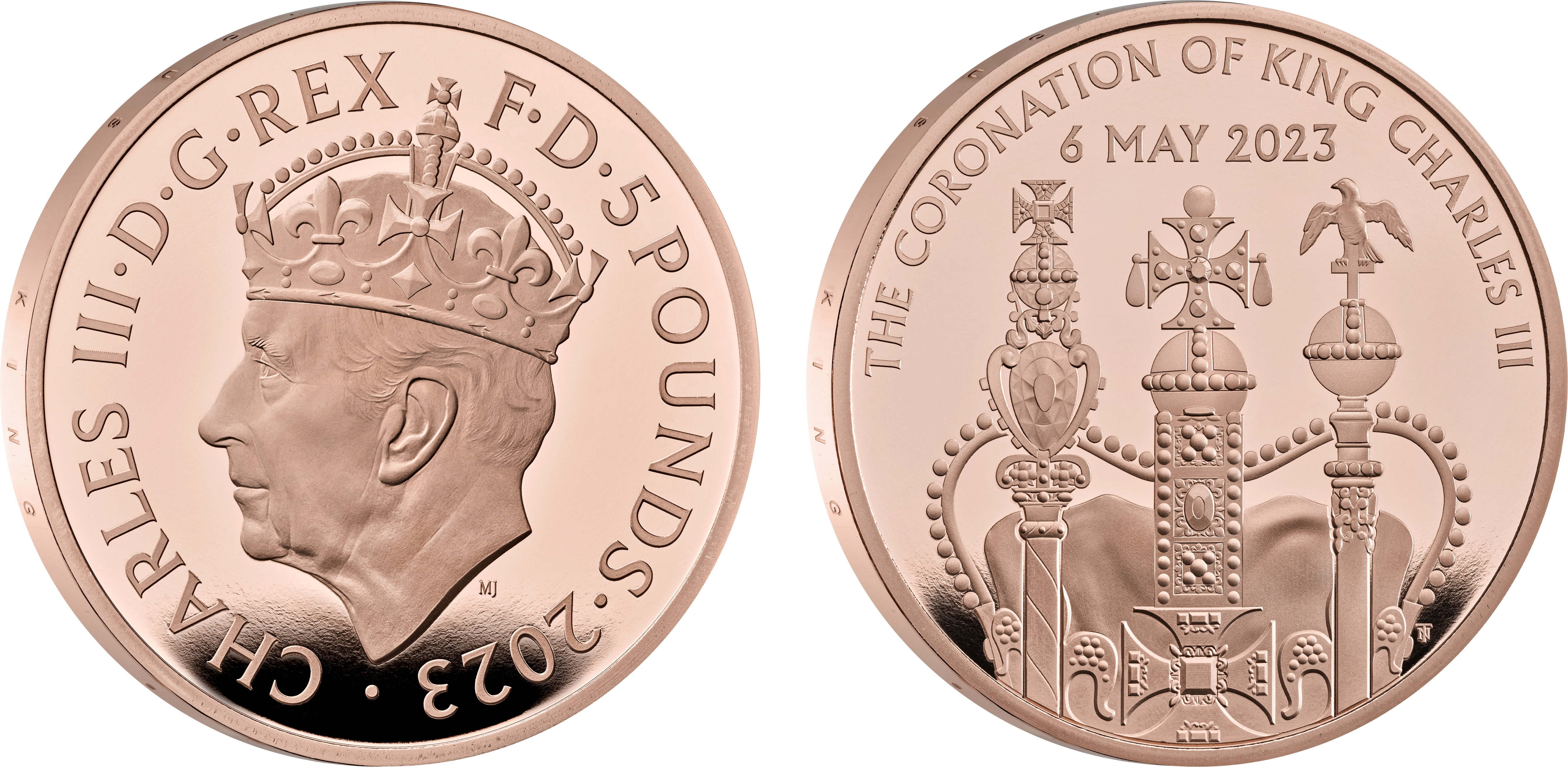 Charles III 2023 gold proof Five-Pounds Coronation | European Coins