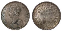 World Coins - British India, Rupee, 1882C.