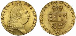 World Coins - George III 1793 Guinea, Spade type, fifth bust MS62