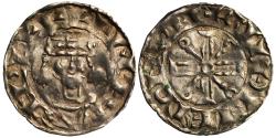 World Coins - William II Penny, voided cross, Rochester Mint, moneyer Guthred