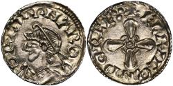 World Coins - Harold I Jewel cross Penny, Dorchester Mint, moneyer Aethelric