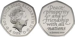World Coins - * Elizabeth II 2020 Brexit silver proof 50-Pence