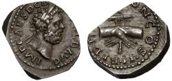 Ancient Coins - Clodius Albinus, Silver Denarius, Lugdunum.