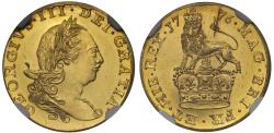 World Coins - George III 1776 pattern Third-Guinea by Yeo PF63 CAMEO