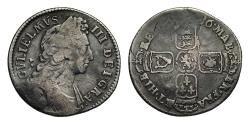 World Coins - William III 1696 Shilling, error reading on reverse MAB for MAG