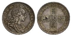 World Coins - William III 1696 Crown first bust