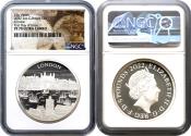 World Coins - Elizabeth II 2022 silver PF70 UC FDI 2oz London City Views